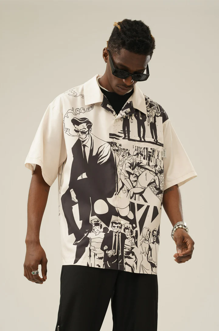 EMPTY REFERENCE "Comic" Button-Up Shirt