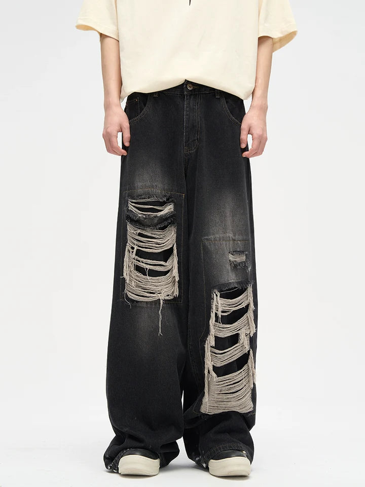 HARSH Patched Distressed Jeans