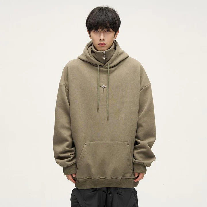 HKE Exclusive Double Panel Hooded Zip Jacket