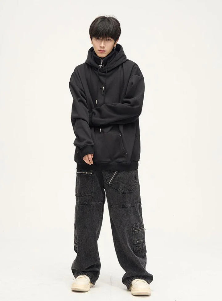 HKE Exclusive Double Panel Hooded Zip Jacket