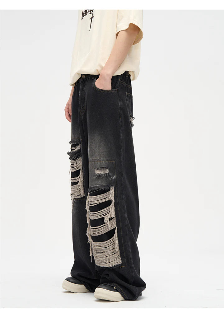 HARSH Patched Distressed Jeans