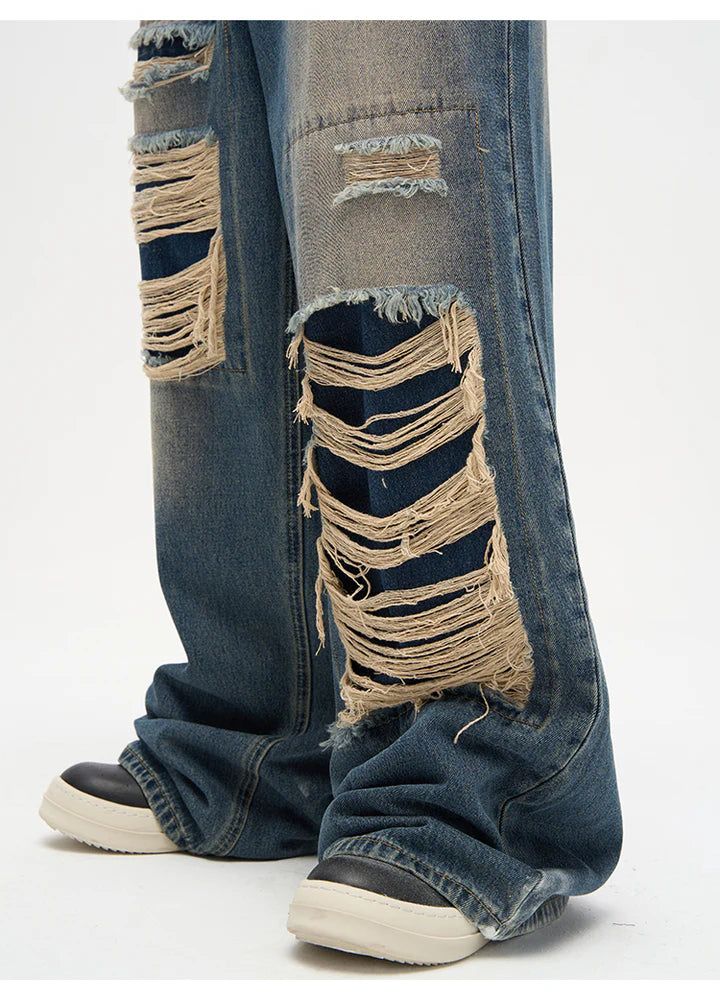 HARSH Patched Distressed Jeans