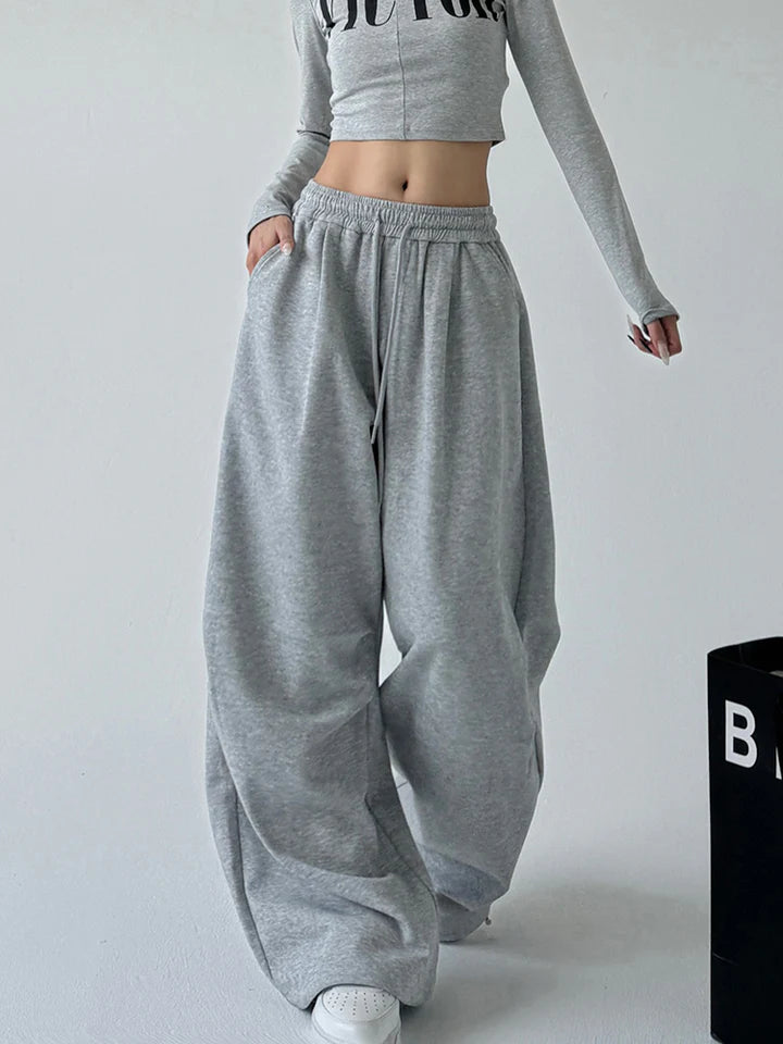 Hikari Exclusive Oversized Uncuffed Sweatpants