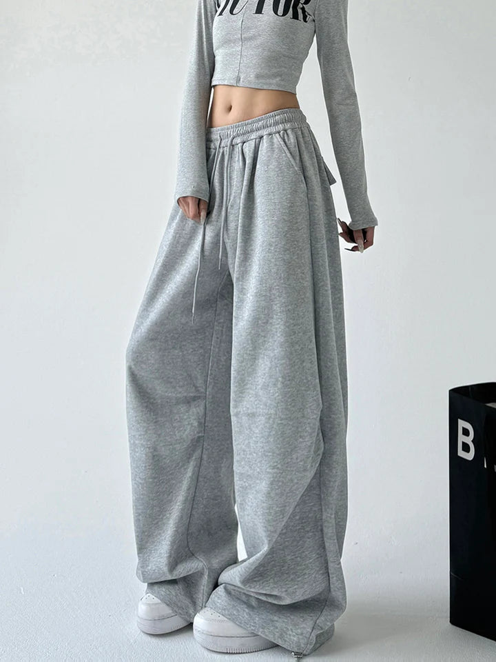 Hikari Exclusive Oversized Uncuffed Sweatpants