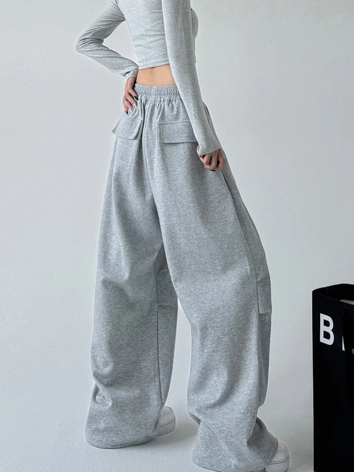 Hikari Exclusive Oversized Uncuffed Sweatpants