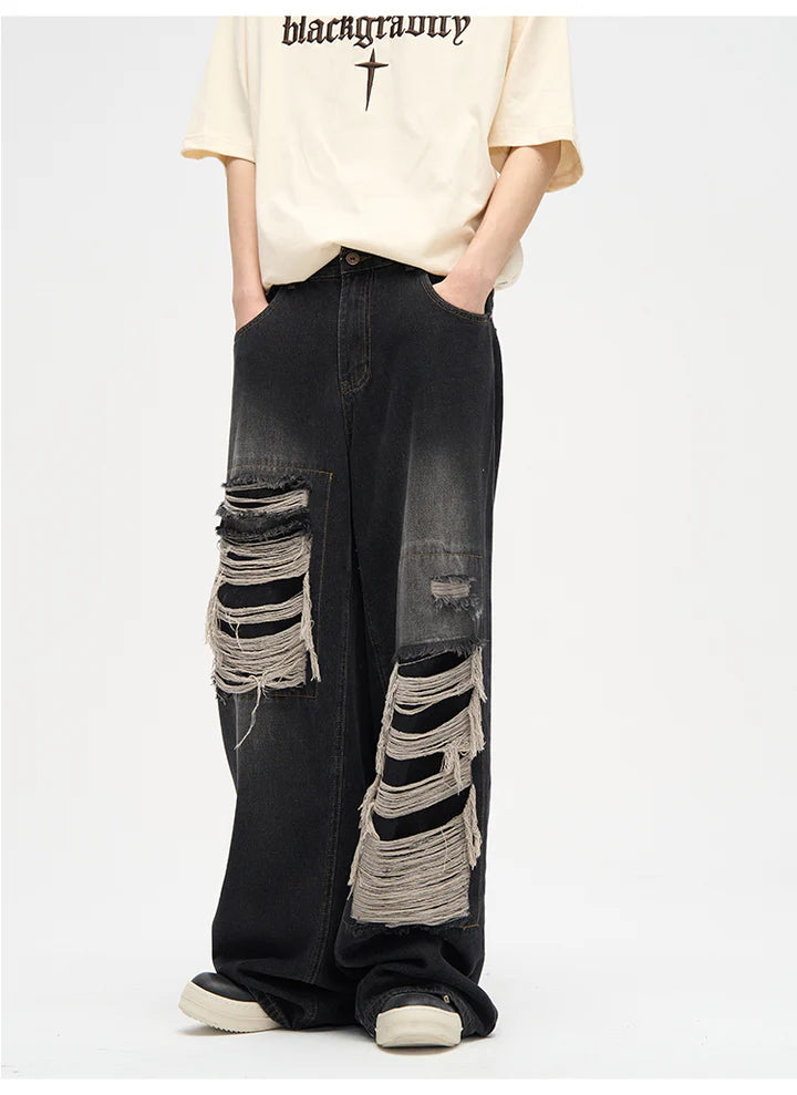 HARSH Patched Distressed Jeans