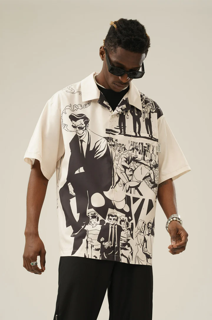 EMPTY REFERENCE "Comic" Button-Up Shirt