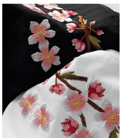 Sakura Flowers Embroidered Tee Hikari Exclusive
