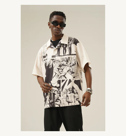 EMPTY REFERENCE "Comic" Button-Up Shirt