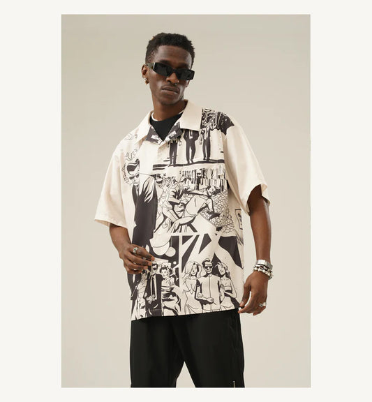 EMPTY REFERENCE "Comic" Button-Up Shirt