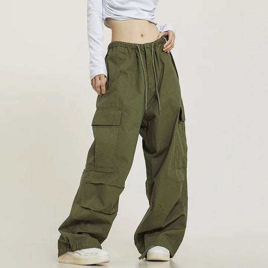 CTB Monochrome Baggy Cargo Pants